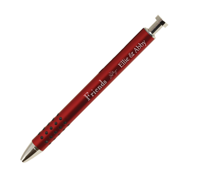 Personalized Metal Pen with Grip Asst Colors
