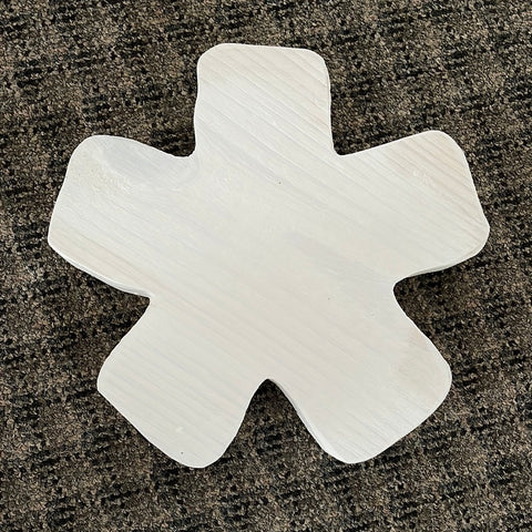 Chunky Wood Radiant Star Engraved