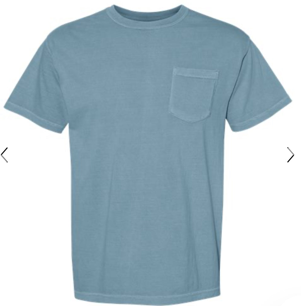 Custom Garment-Dyed Heavyweight Pocket T-Shirt - Comfort Colors 6030