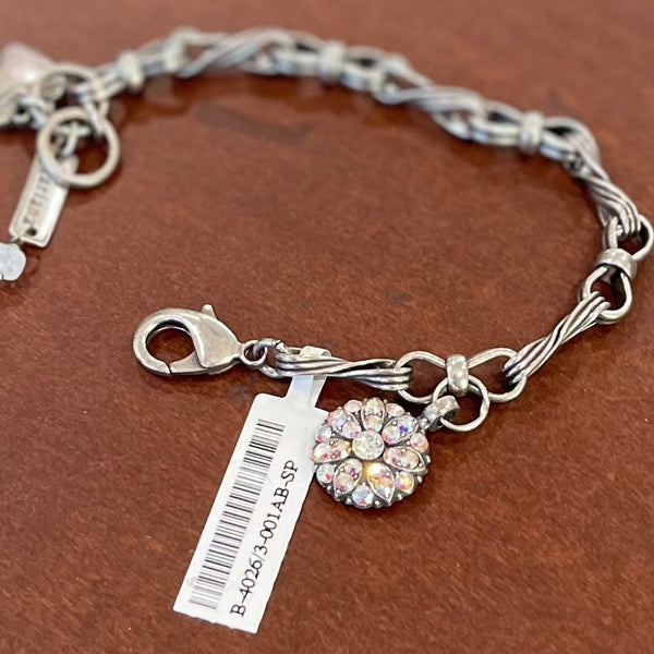 Mariana Twist Chain Link Guardian Angel Bracelet in "Opal" B-4026/3-234234 SP