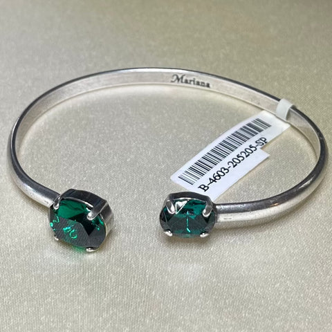 Mariana Cuff Bracelet in "Emerald" Green B-4603-205205-SP