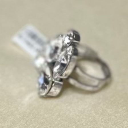 Adjustable Multi Stone Ring R-7402-001001-SP On a Clear Day