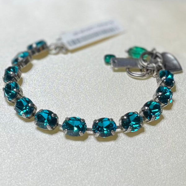 Mariana Medium Oval Blue Zircon Bracelet B-4416/1-229229-SP