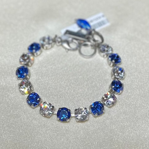 Mariana 4252 Bracelet In "Sapphire & Clear" Silver Plate