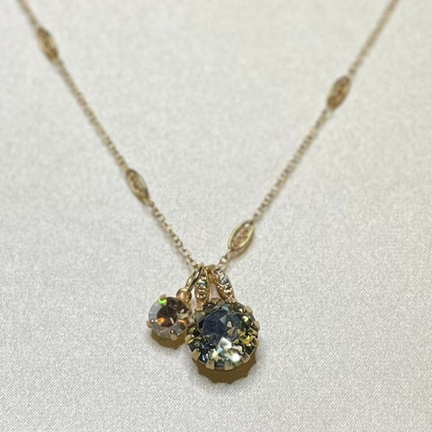 Mariana Extra Luxurious Double Stone Pendant in Black Diamond 5133/2 RG