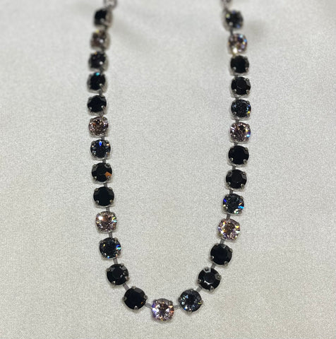 Mariana 3252 Necklace "Black Velvet" Silver Plated