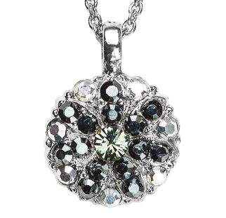 Mariana 5212 Guardian Angel Necklace "Black Diamond" Rhodium Plated N-5212-747-RO
