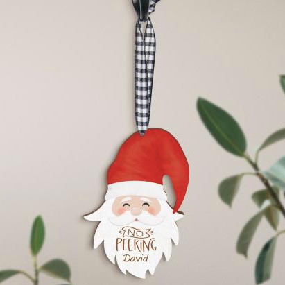 Personalized Santa Ornament
