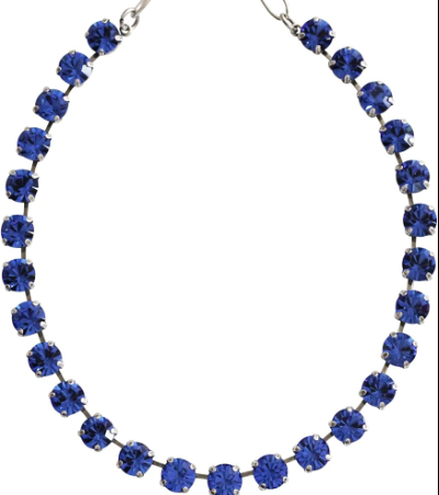 Mariana 3252 Necklace In "Sapphire" Silver Plate