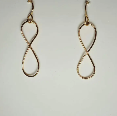 14K Gold Filled Earrings Infinity Earrings