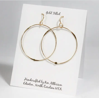 14k Gold Filled Earrings X-Large Circle Earrings