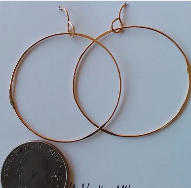 14k Gold Filled Earrings X-Large Circle Earrings