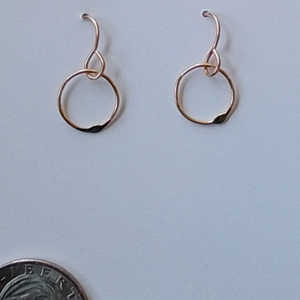 14K Gold Filled Earrings X-Small Circle Earrings