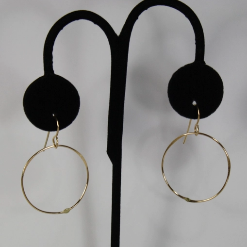 14k Gold Filled Earrings Large Circle Earrings