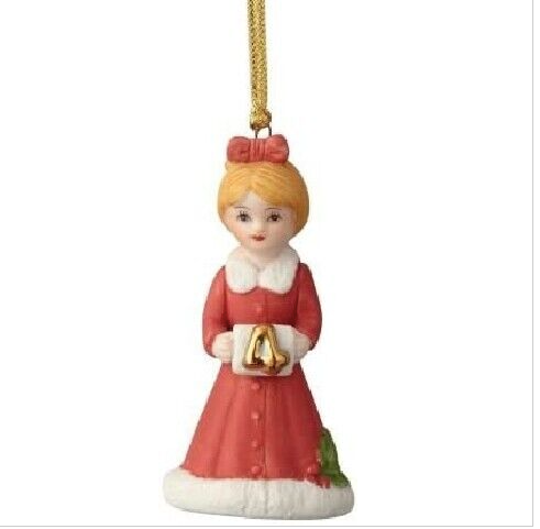 Growing Up Girls Hanging Ornaments Blonde and Brunette