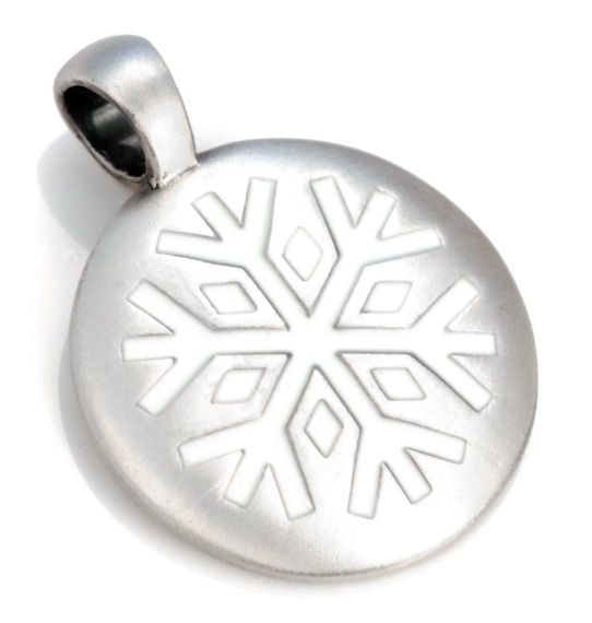 Snow Falling Pendant ( For Winter Memories )