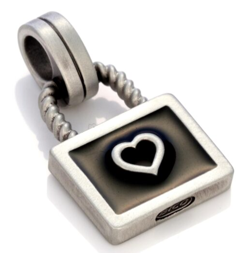 Cherished Heart Pendant (protection and love) Black
