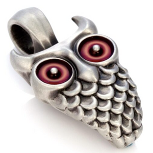 Owl Pendant (wisdom, inspiration and guidance to deeply explore the unknown) Red