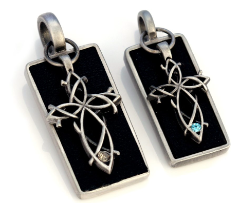 Cross Tags Pendant Pair ( to choose your faith within each other )