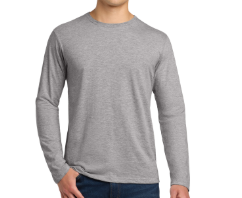 Custom Long Sleeve Tees Heather Colors