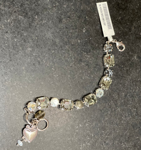 Mariana Bracelet Opal, Clear and Smokey Gray B-4320-M1080