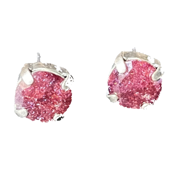 Mariana 1440 Stud Earrings in Burgundy Sparkle E-1440-018ZIR-sp2