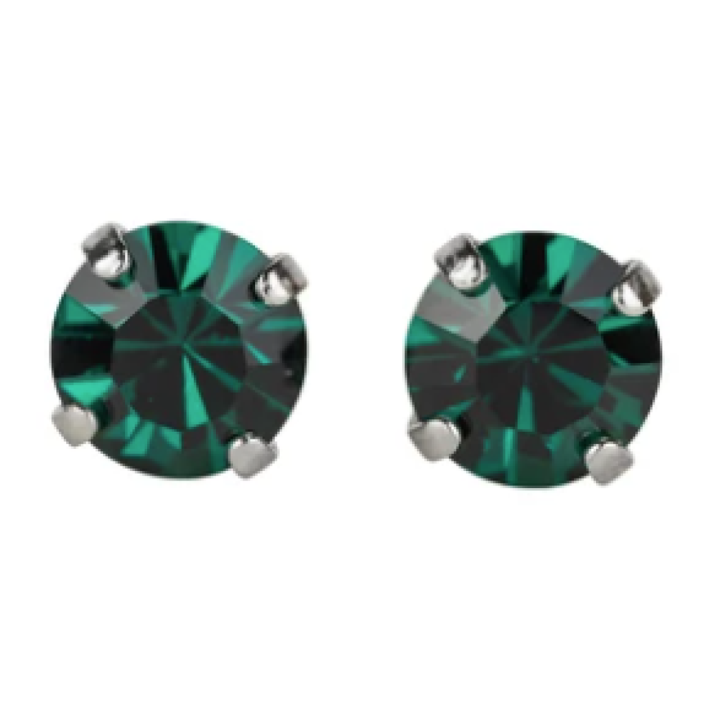 Mariana 1425 Petite "Emerald" May Stud Earrings E-1425-205-SP2