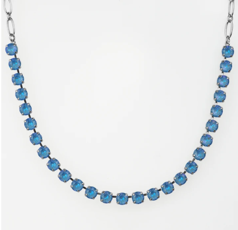 Mariana 3252 Sun-Kissed Ocean Necklace Rhodium Plated