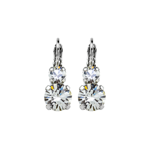 Mariana 1190 Lever back Everyday Earrings "On A Clear Day" Rhodium Plated