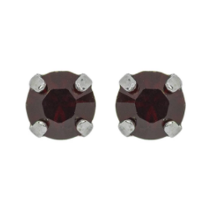 Mariana 1425 Petite "Garnet" January Stud Earrings E-1425-241-SP2