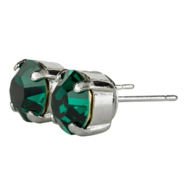 Mariana 1440 "Emerald" May Stud Earrings E-1440-205-RO2