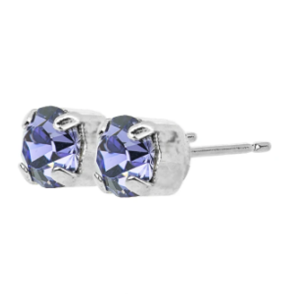 Mariana 1440 Tanzanite Crystal Stud Earrings E-1440-539-SP2