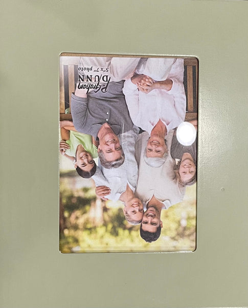 Personalized Laser Engraved 5" x 7" Photo Frame Asst Colors