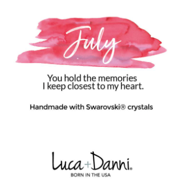 Luca + Danni July Birthstone Cuff Bracelet