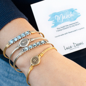 Luca + Danni March Birthstone Cuff Bracelet