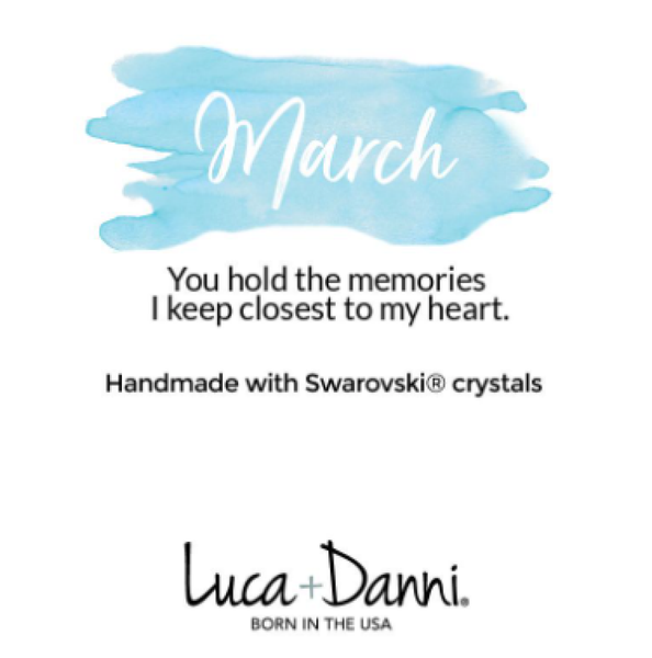 Luca + Danni March Birthstone Cuff Bracelet