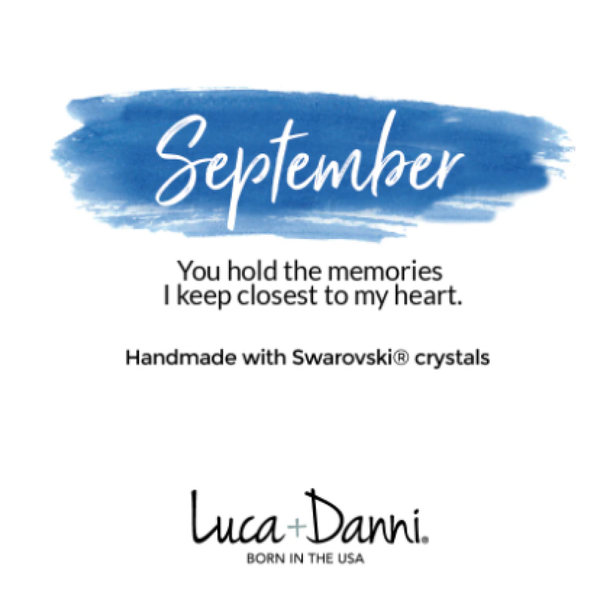 Luca + Danni September Birthstone Cuff Bracelet