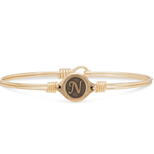 Luca + Danni O Initial Bangle Bracelet