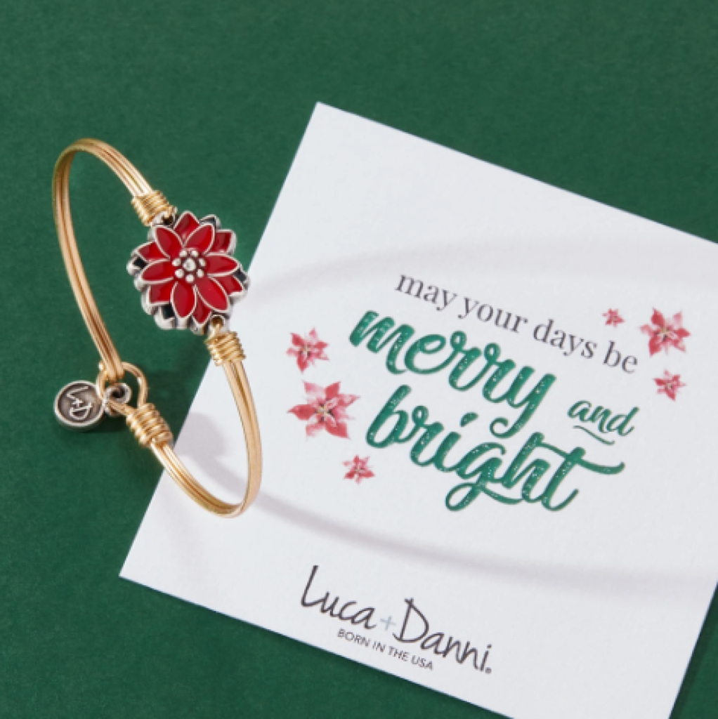 Luca Danni Poinsettia Bangle Bracelet Everett Allie s