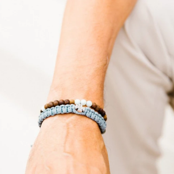 Strength Bracelet (For Men) in Slate