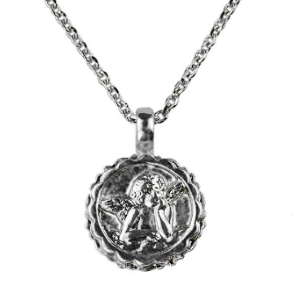 Mariana 5212 Guardian Angel Necklace "Peridot" August Rhodium Plated