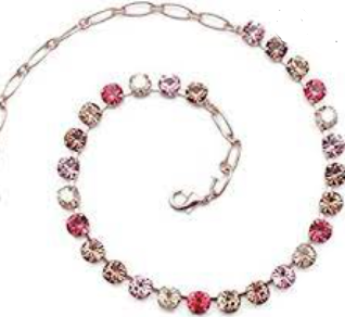Mariana 3252 "Gingerbread" Necklace Rhodium Plated