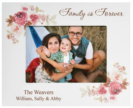 Personalized Laser Engraved 5" x 7" Photo Frame Asst Colors