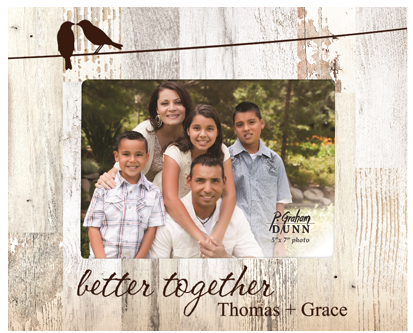 Personalized Laser Engraved 5" x 7" Photo Frame Asst Colors