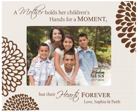 Personalized Laser Engraved 5" x 7" Photo Frame Asst Colors