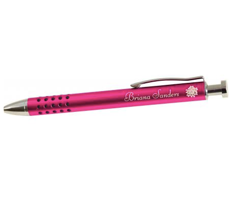 Personalized Metal Pen with Grip Asst Colors