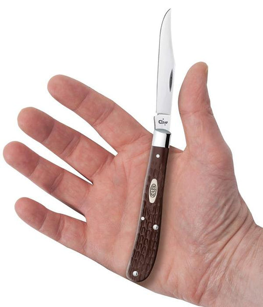Case Brown Synthetic Slimline Trapper 00135