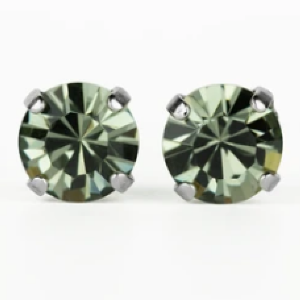 Mariana 1440 Black Diamond Crystal Stud Earrings E-1440-215-SP2