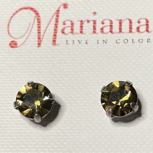 Mariana 1440 Stud Earrings in Smokey Topaz E-1440-220-sp2