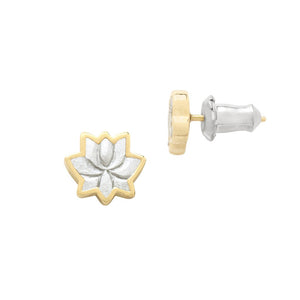 Luca + Danni Lotus Flower Stud Earrings